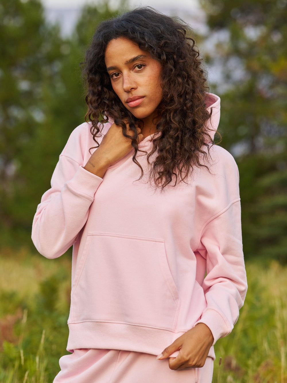 Halo Lightweight Crop Hoodie
